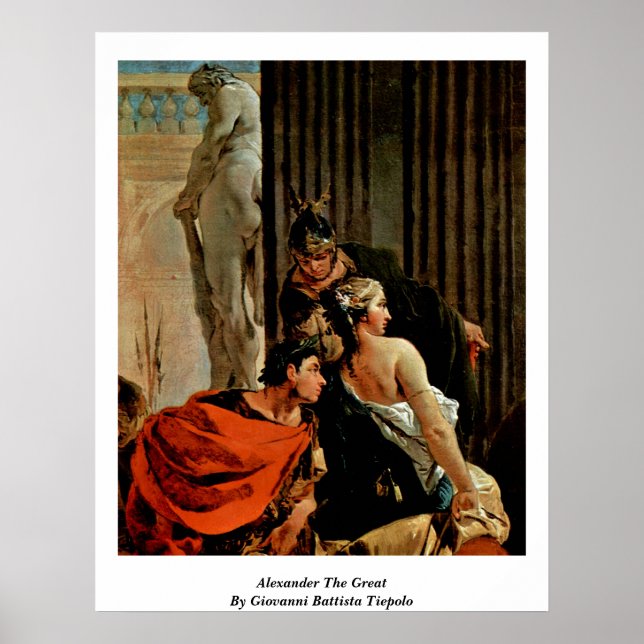 Poster Alexander The Great By Giovanni Battista Tiepolo (Devant)