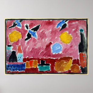 Poster Alexej von Jawlensky La vie morte avec bouteille,