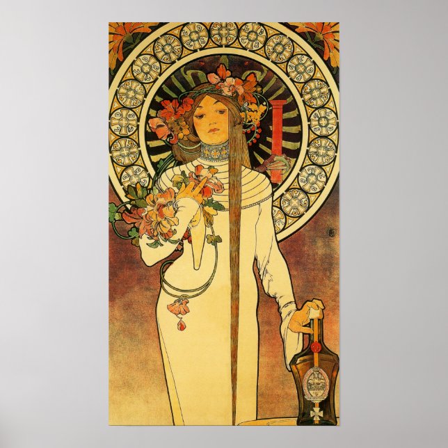 Poster Alfonse Mucha Trappistine Nouveau (Devant)