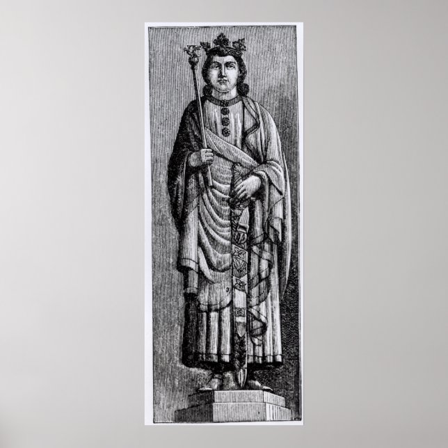 Poster Alfonso X  'the Wise', King of Castile (Devant)