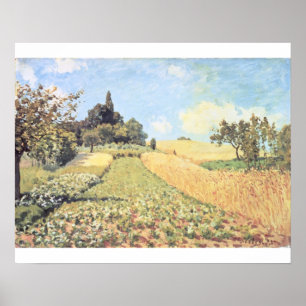 Poster Alfred Sisley   Champ de blé