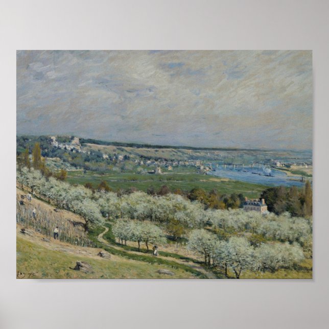 Poster Alfred Sisley - La Terrasse à Saint-Germain (Devant)