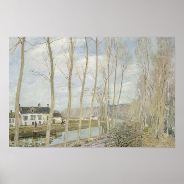 Poster Alfred Sisley - Le canal du Loing (Devant)