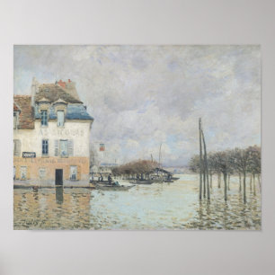Poster Alfred Sisley   Les inondations à Port-Marly