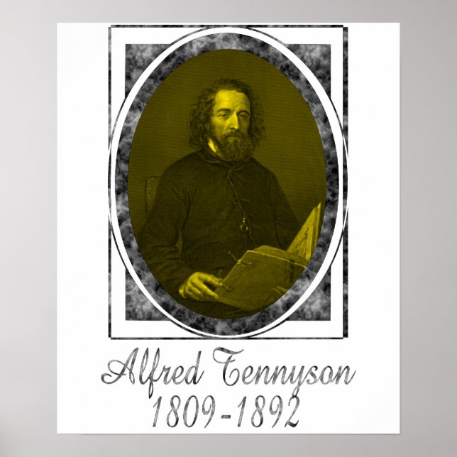 Poster Alfred Tennyson (Devant)