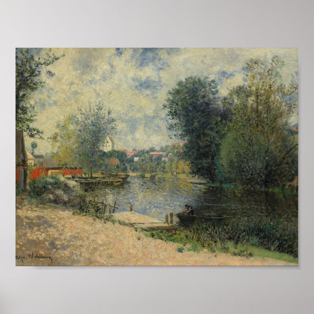 Poster Alfred Wahlberg - Sommarlandskap (Devant)