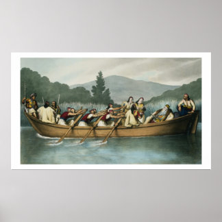 Poster Ali Pasha (1741-1822) de Janina, chasse sur le lac