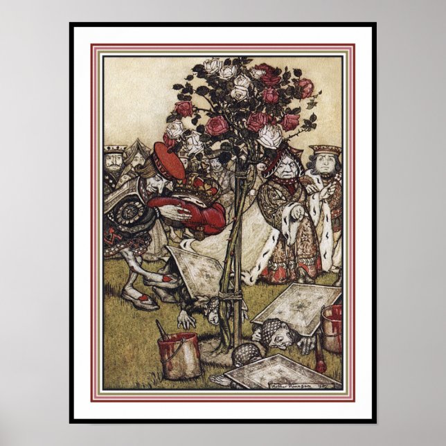 Poster Alice and Wonderland - Arthur Rackham (Devant)