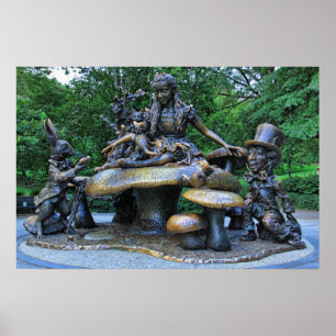 Poster Alice au pays des merveilles - Central Park NYC