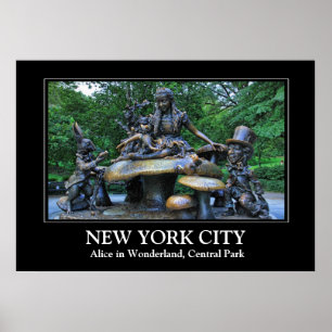 Poster Alice au pays des merveilles - Central Park NYC