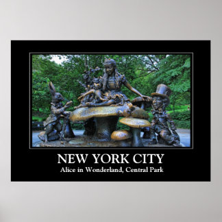 Poster Alice au pays des merveilles - Central Park NYC