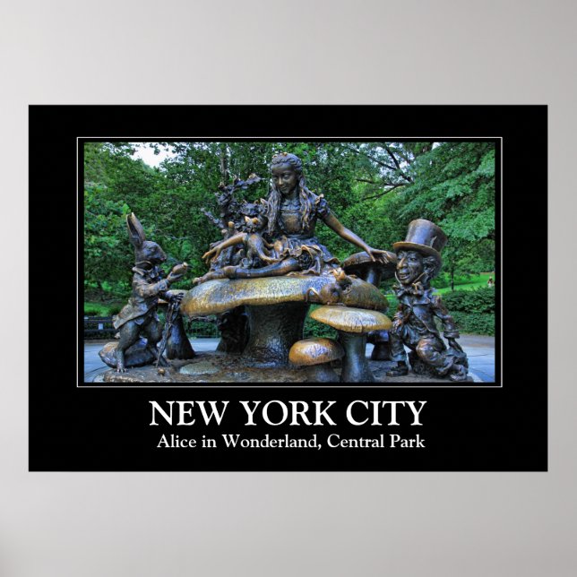 Poster Alice au pays des merveilles - Central Park NYC (Devant)