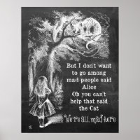 Alice au pays des merveilles; Cheshire Chat avec A