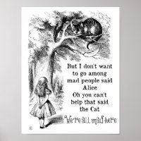 Alice au pays des merveilles; Cheshire Chat avec A