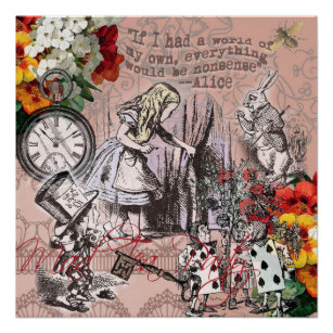 Poster for Sale avec l'œuvre « Alice au pays des merveilles