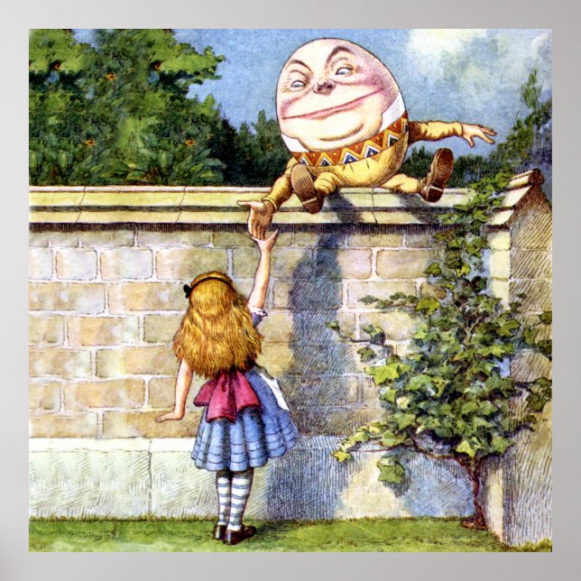 Poster Alice et Humpty Dumpty au pays des merveilles (Devant)
