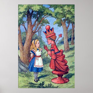 Poster Alice et l'affiche de la Reine Rouge