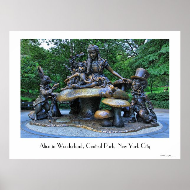 Poster Alice in Wonderland - Central Park NYC (Devant)