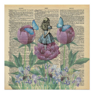 Poster Alice In Wonderland - Jardin des merveilles