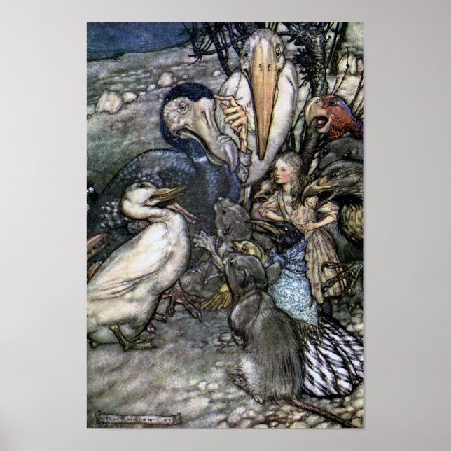 Poster Alice jugeant la course (Devant)