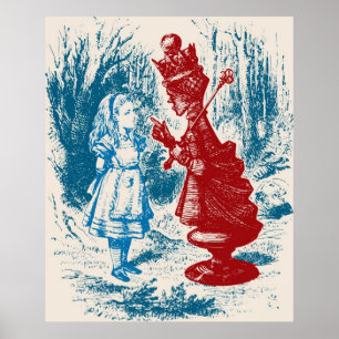 Poster Alice Meeting The Red Queen
