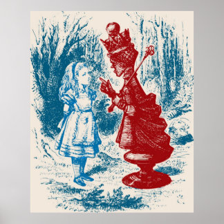 Poster Alice Meeting The Red Queen