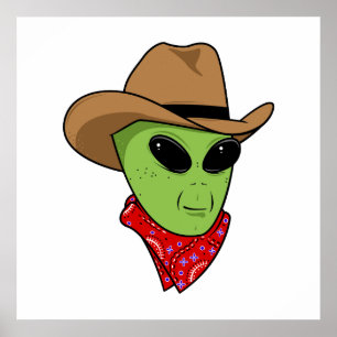 Poster Alien Cowboy