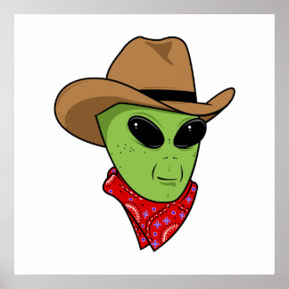 Poster Alien Cowboy