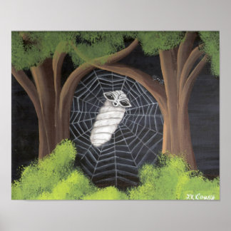 Poster Alien pris dans un Web araignée