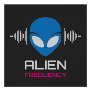 Poster Alien Signal Cosmic Frequency