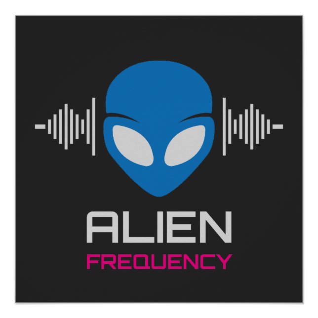 Poster Alien Signal Cosmic Frequency (Devant)