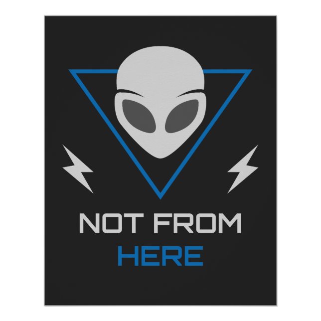 Poster Alien UFO Sci Fi Outsider (Devant)