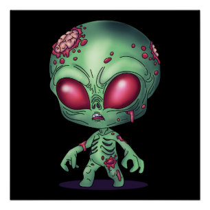 Poster Alien Zombie