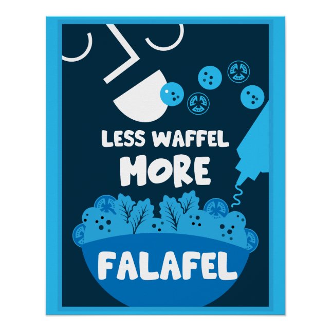 Poster Alimentation de la rue Falafel (Devant)