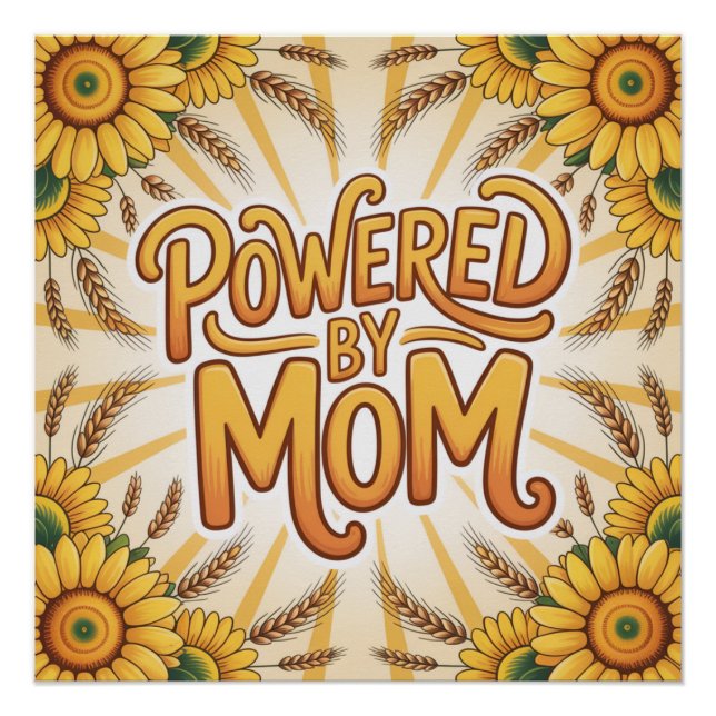 Poster Alimenté par maman (Devant)