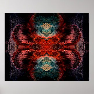Poster "All Souls 2" Psychedelic Abstract Visionary Art