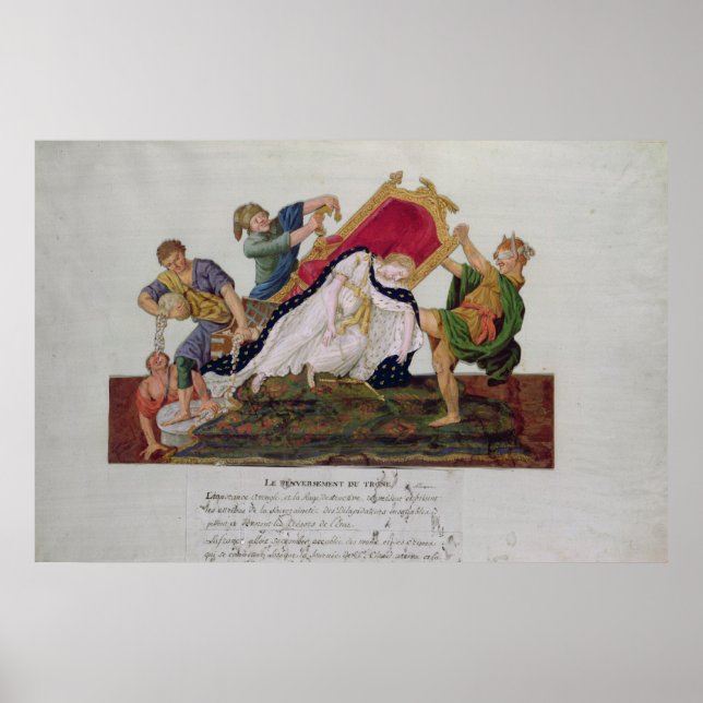 Poster Allégation du renversement du trône (Devant)