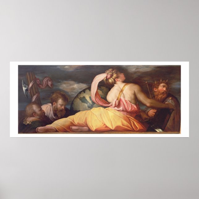 Poster Allégorie de la géographie (Devant)