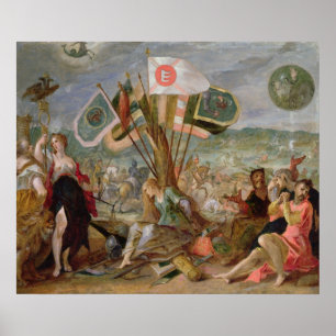 Poster Allégorie des guerres turques