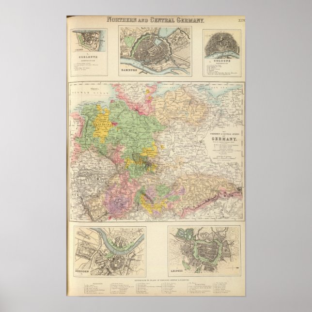 Poster Allemagne du Nord et du Centre (Devant)