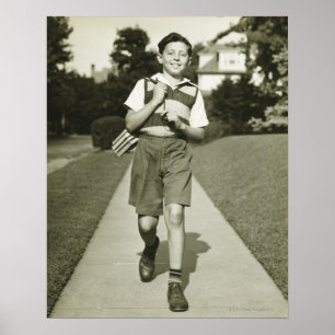 Poster Aller à l'école