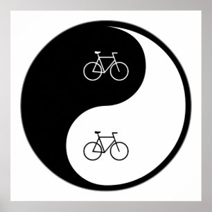 Poster Aller à vélo de Yin Yang