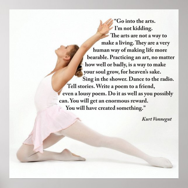 Poster Aller dans l'affiche artistique, 24" x 24" (Devant)