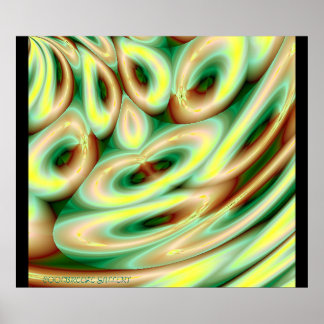 Poster ALLEZ AVEC LE FLUX ! ! ! (Green)