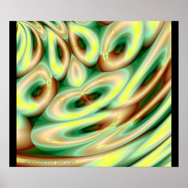 Poster ALLEZ AVEC LE FLUX ! ! ! (Green) (Devant)