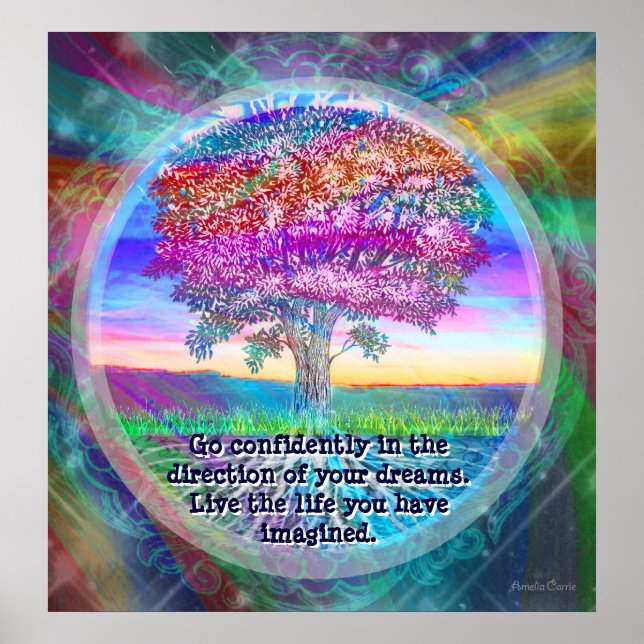 Poster Allez en toute confiance dans la direction de vos  (Devant)