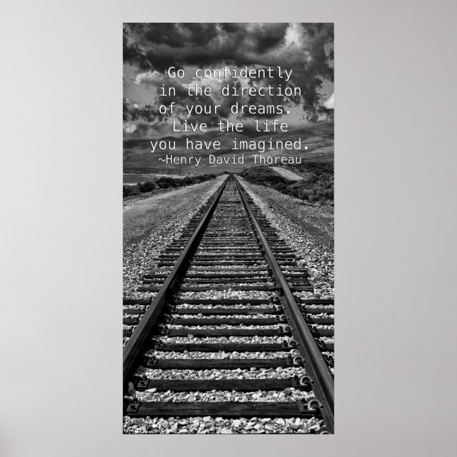 Poster Allez en toute confiance dans la direction de vos  (Devant)