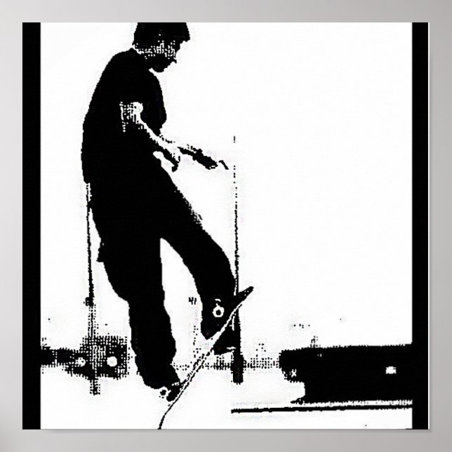 Poster Allez patiner (Devant)