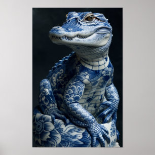 Poster Alligator Majestic Albino - Tradi exquis