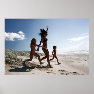 Poster allons à la plage